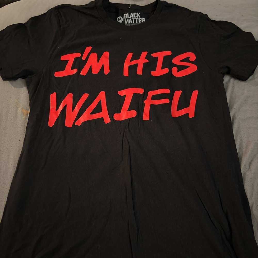 Black Matter Men's Tee with Red Graphic